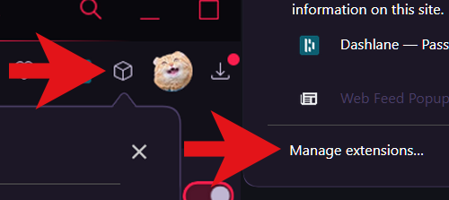 Chromium Extension Button